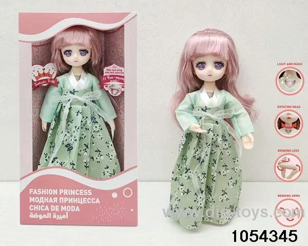 12 inch 11 jointed doll in window box