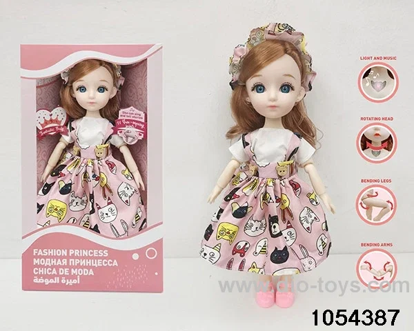 12 inch 11 jointed doll in window box
