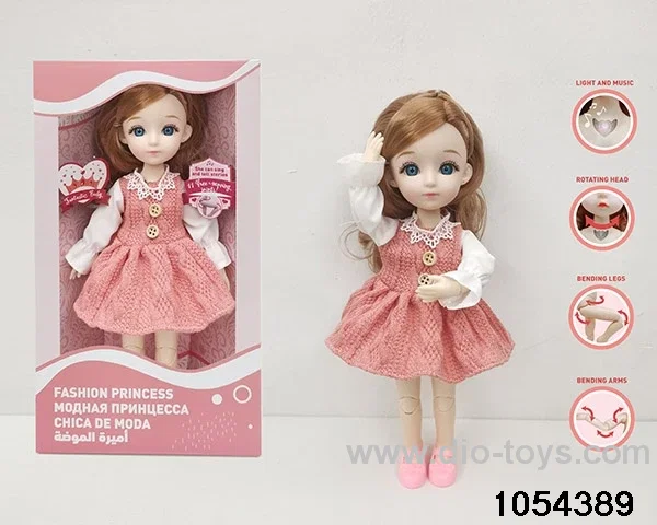 12 inch 11 jointed doll in window box