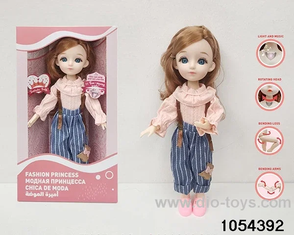 12 inch 11 jointed doll in window box