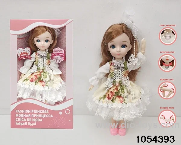 12 inch 11 jointed doll in window box