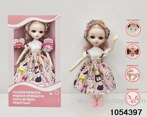 12 inch 11 jointed doll in window box