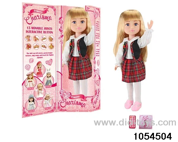 18 inch fully articulated doll in window box