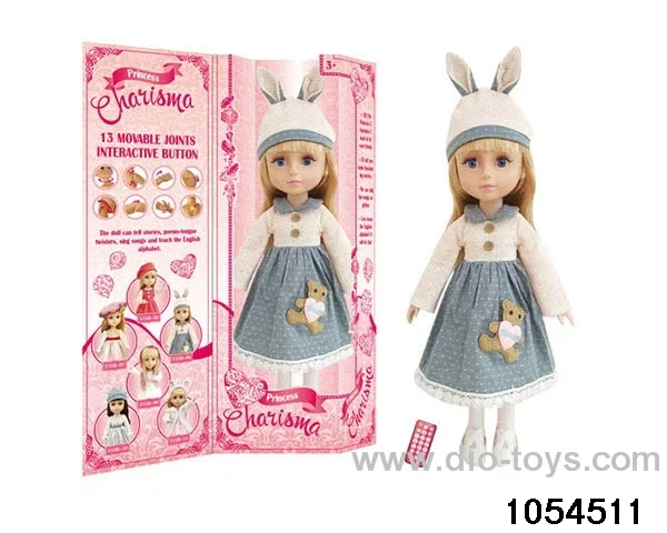 18 inch fully articulated doll in window box