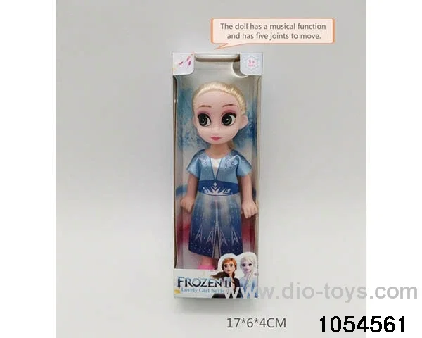 6 inch 5 joints musical function doll in window box