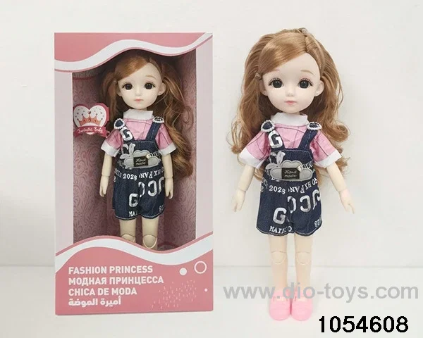 12 inch 11 jointed doll in window box