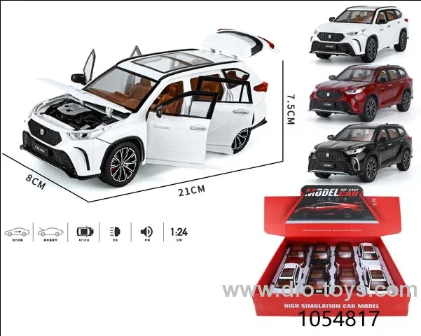 1:64 free wheel alloy car with light/sound(8pcs/box)