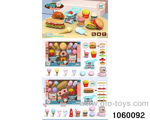 hamburger dessert in color box