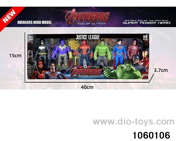 Avengers Character Figurine Set in window box