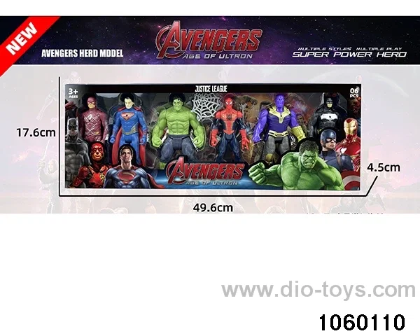 Avengers Character Figurine Set in window box