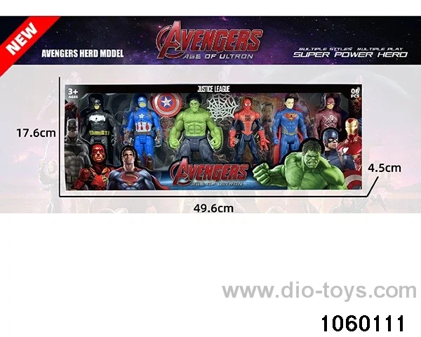 Avengers Character Figurine Set in window box
