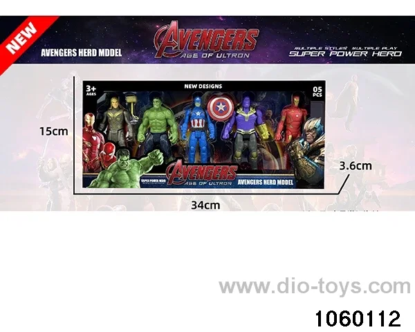 Avengers Character Figurine Set in window box