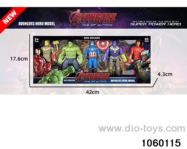 Avengers Character Figurine Set in window box