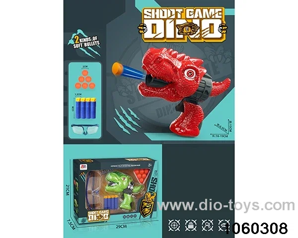 2-in-1 softball gun + ping-pong gun in window box