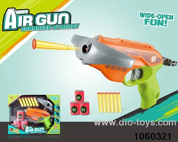 Softball gun set in window box