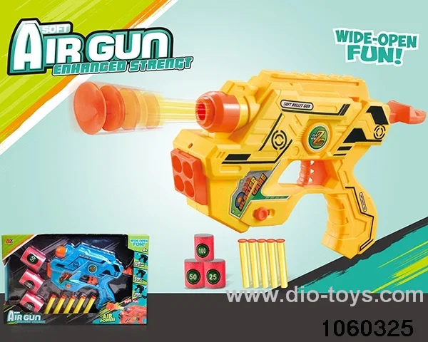 Softball gun set in window box