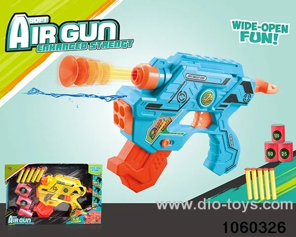 2-in-1 Softball Gun + Water Gun Set in window box