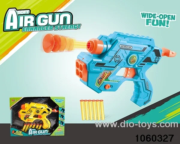 Softball gun set in window box