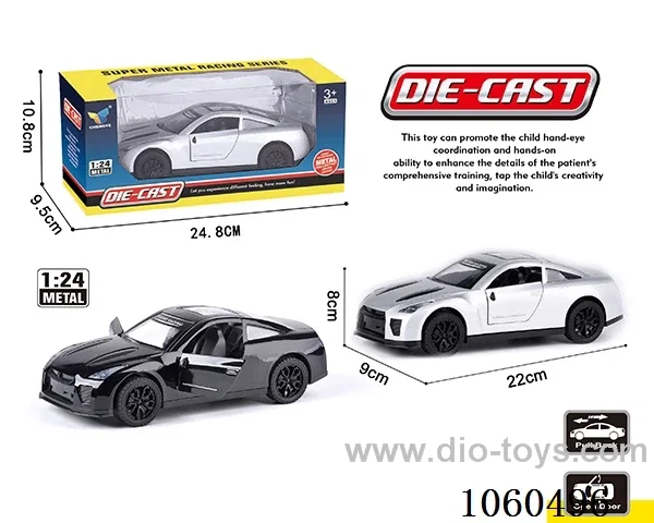 1:24 pull back alloy car
