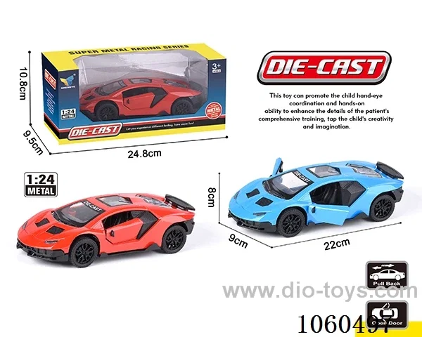 1:24 pull back alloy car