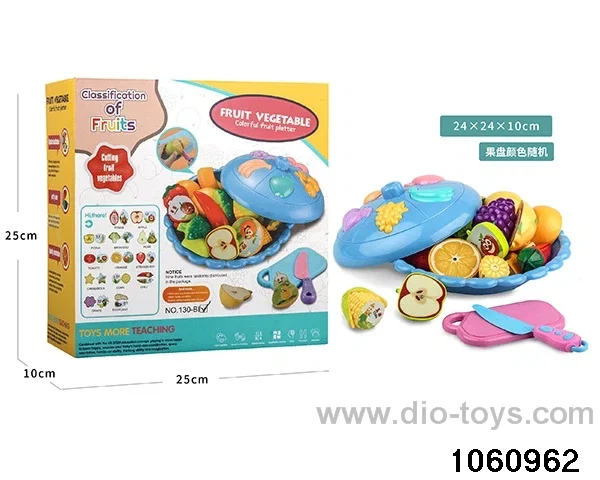 12pcs Fruit and Vegetable Toys in color box