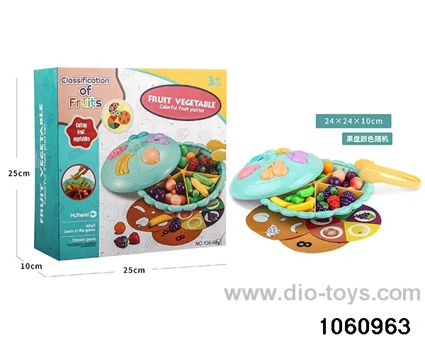 42pcs Fruit and Vegetable Toys in color box