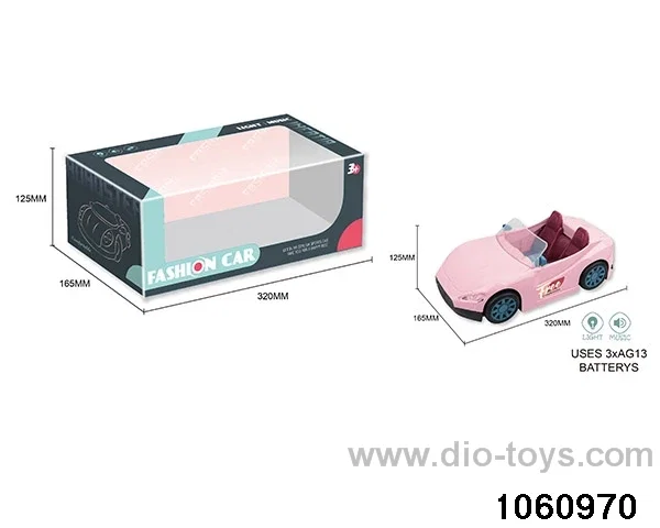 sliding vehicle with light and music in window box