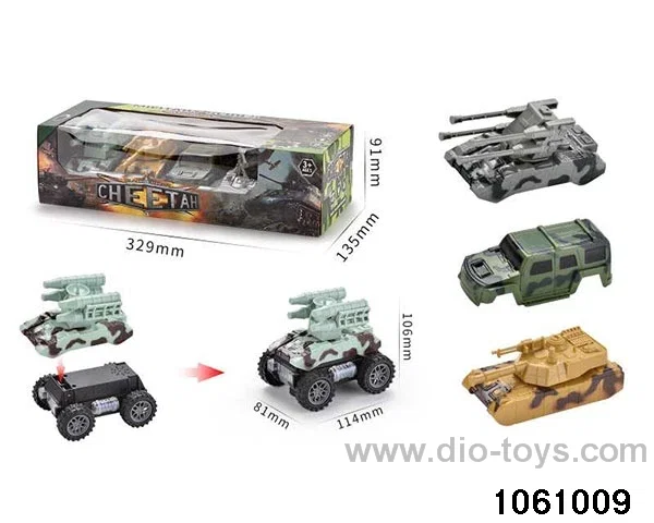 Electric Military Swap Car with Lights Music  in window box