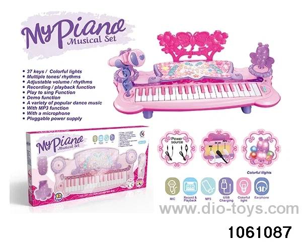 37 Keys Electronic Piano in window box