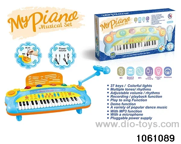 37 Keys Electronic Piano in window box