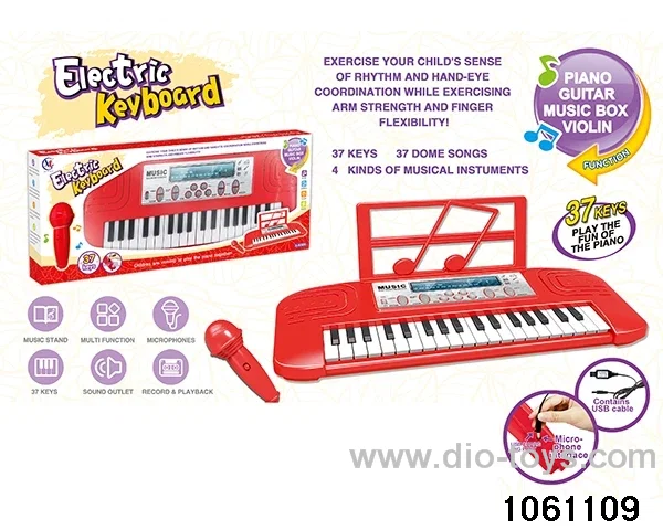 37 Keys Electronic Piano in window box