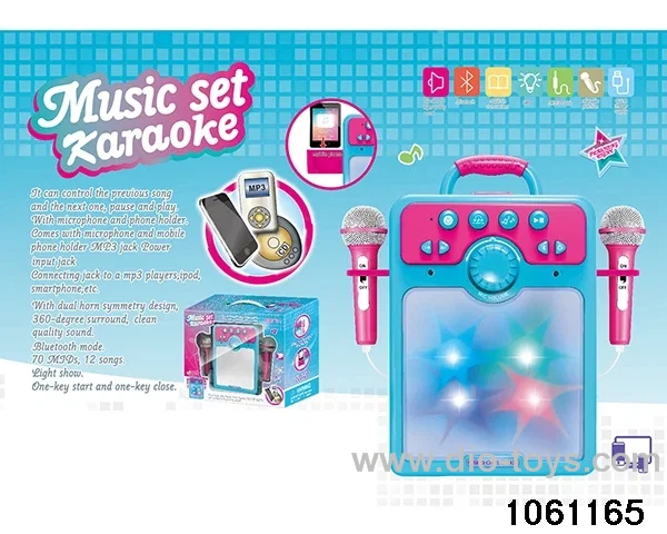karaoke machine in window box