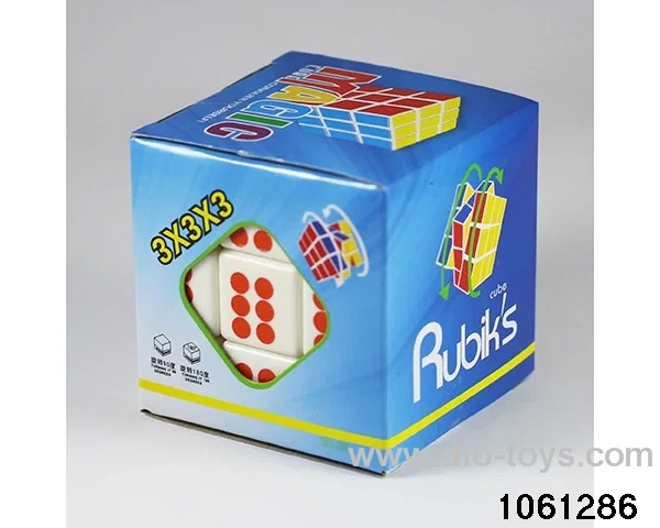 Rubik's cube in color box
