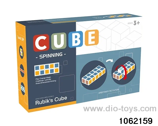 Rubik's cube in color box