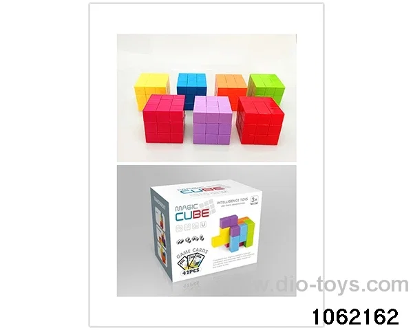Rubik's cube in color box