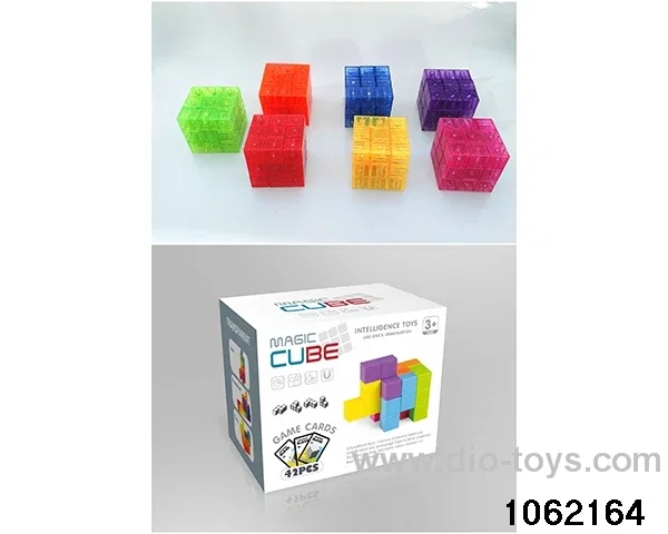 Rubik's cube in color box