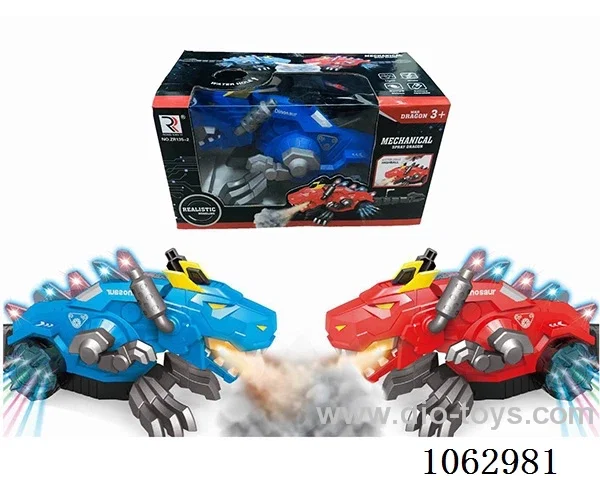 B/O dinosaur with spray