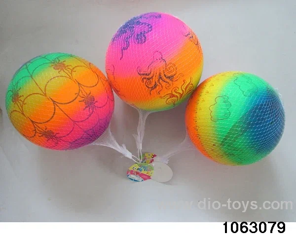 9 inch Rainbow Ball（3 Mixed）in Net bag