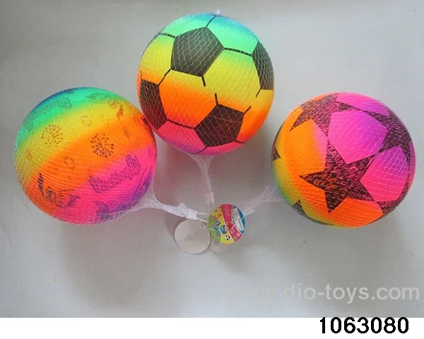 9 inch Rainbow Ball（3 Mixed）in Net bag