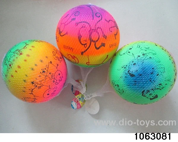 9 inch Rainbow Ball（3 Mixed）in Net bag