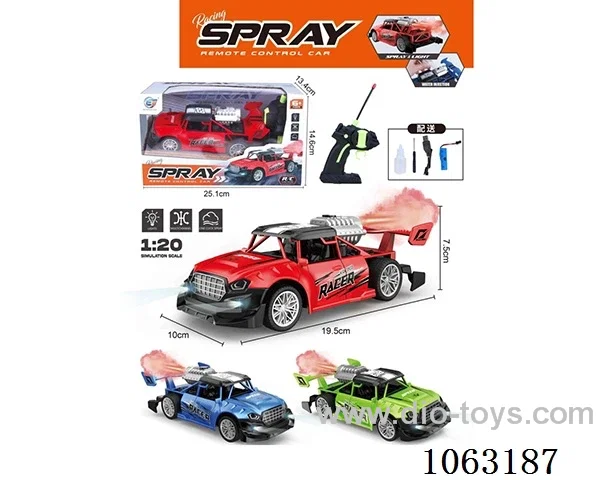 1:20 5ch rc car with spray included battery