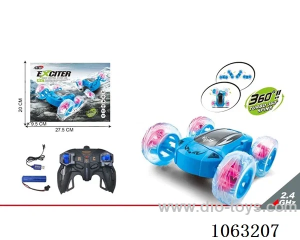 2.4G rc stunt car included battery