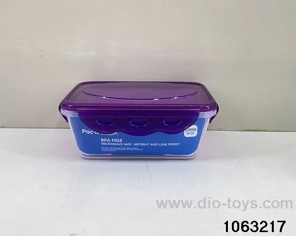 food container in Plastic film