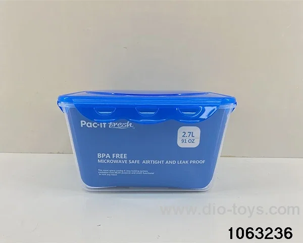 food container in Plastic film