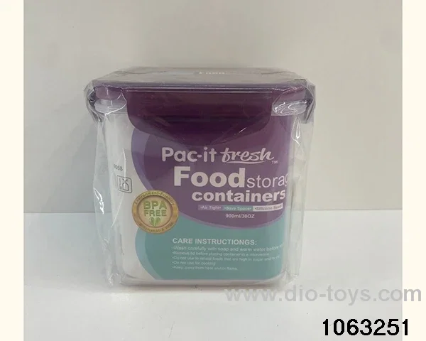 food container in Plastic film