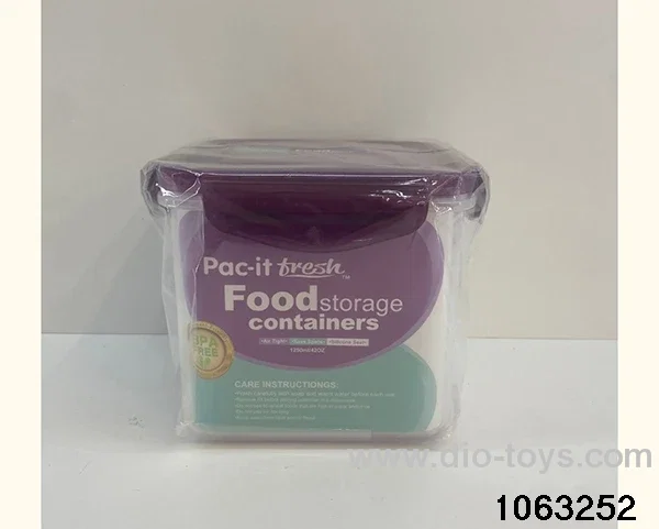 food container in Plastic film