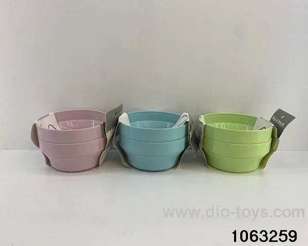 bowls in Plastic film