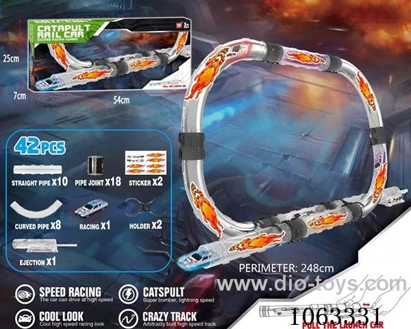 Alloy catapult tube rail car