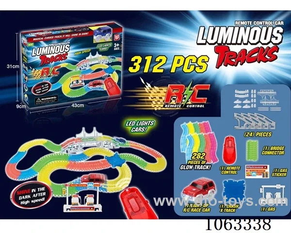 RC noctilucent rail car