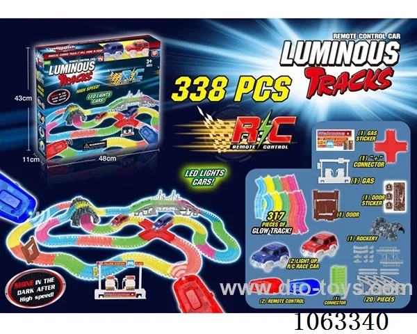 RC noctilucent rail car
